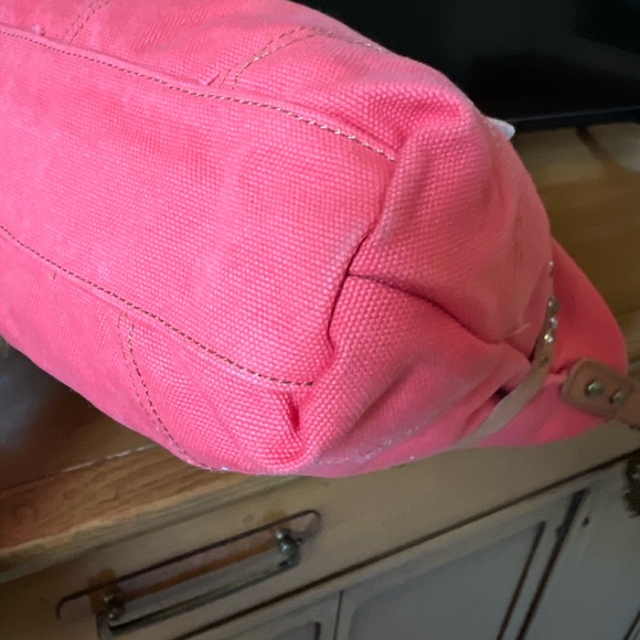 Lucky Brand Colexico Cayenne Color Canvas Studded Tote Crossbody - Picture 8 of 16